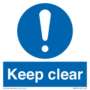 MA235: keep clear