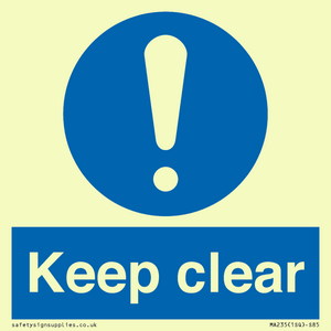 MA235: keep clear