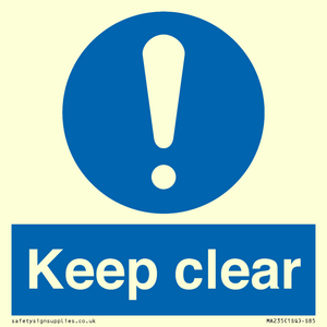 MA235: keep clear