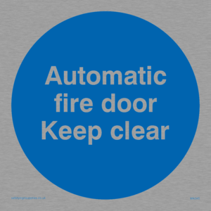 MA245: automatic fire door keep clear