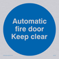 MA245: automatic fire door keep clear