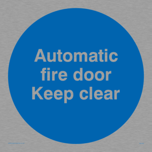 MA245: automatic fire door keep clear
