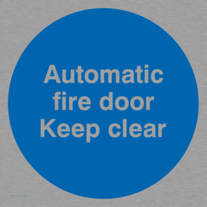 MA245: automatic fire door keep clear
