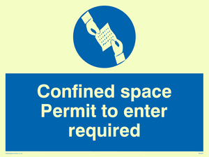 MA297: confined space permit to enter required