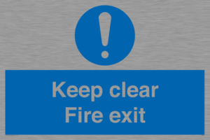 MA457: Keep Clear Fire Exit