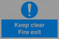 MA457: Keep Clear Fire Exit