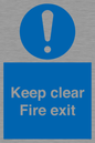 MA457: Keep Clear Fire Exit