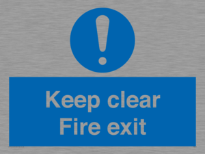 MA457: Keep Clear Fire Exit