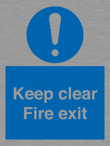 MA457: Keep Clear Fire Exit