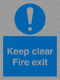 MA457: Keep Clear Fire Exit