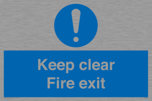 MA457: Keep Clear Fire Exit