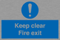MA457: Keep Clear Fire Exit