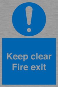 MA457: Keep Clear Fire Exit