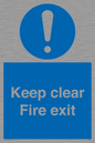 MA457: Keep Clear Fire Exit