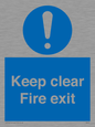 MA457: Keep Clear Fire Exit