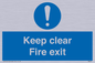 MA457: Keep Clear Fire Exit