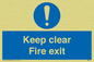 MA457: Keep Clear Fire Exit