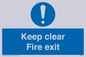MA457: Keep Clear Fire Exit