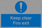 MA457: Keep Clear Fire Exit
