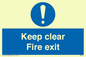 MA457: Keep Clear Fire Exit