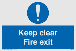 MA457: Keep Clear Fire Exit