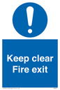 MA457: Keep Clear Fire Exit