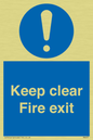 MA457: Keep Clear Fire Exit