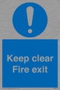 MA457: Keep Clear Fire Exit