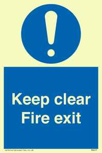 MA457: Keep Clear Fire Exit