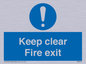 MA457: Keep Clear Fire Exit
