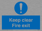 MA457: Keep Clear Fire Exit