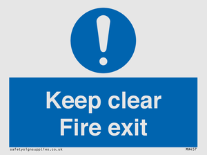 MA457: Keep Clear Fire Exit