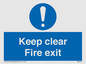 MA457: Keep Clear Fire Exit