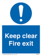 MA457: Keep Clear Fire Exit