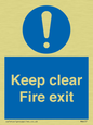 MA457: Keep Clear Fire Exit