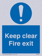MA457: Keep Clear Fire Exit