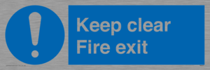 MA457: Keep Clear Fire Exit