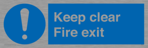 MA457: Keep Clear Fire Exit