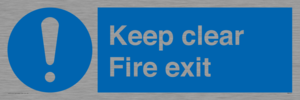 MA457: Keep Clear Fire Exit