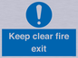 MA457: Keep Clear Fire Exit