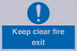 MA457: Keep Clear Fire Exit