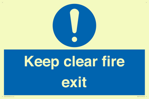 MA457: Keep Clear Fire Exit