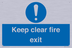 MA457: Keep Clear Fire Exit
