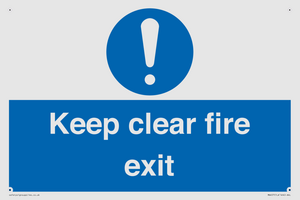 MA457: Keep Clear Fire Exit