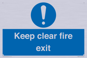 MA457: Keep Clear Fire Exit