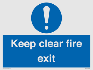 MA457: Keep Clear Fire Exit