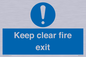 MA457: Keep Clear Fire Exit