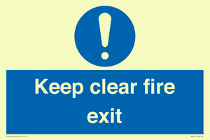 MA457: Keep Clear Fire Exit
