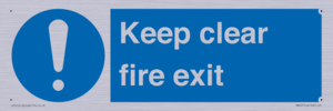 MA457: Keep Clear Fire Exit