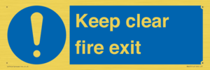 MA457: Keep Clear Fire Exit